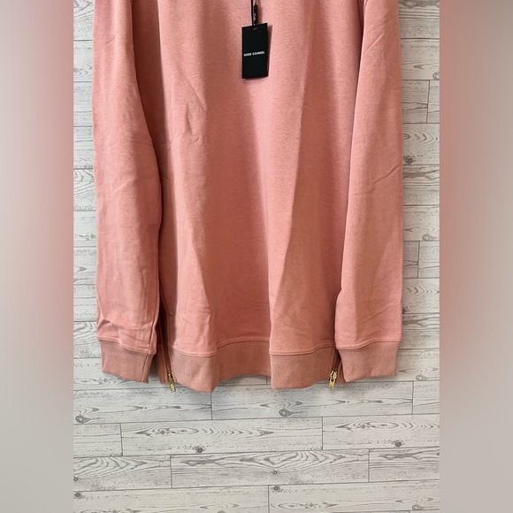 Good Counsel Men's 2XL King Crewneck Long Sleeve With Zips Sweater Pink - Picture 3 of 7